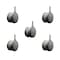 Service Caster 2-3/8'' Gray Floor Safe Twin Wheel Casters 7/16 Grip Ring Stem, 5PK SCC-GR02S60-TPR-GRY-716176-5 - alternate 1